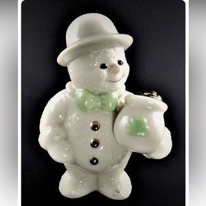 Lenox Twelve Months of Snowmen "Pot O' Gold" March Figurine